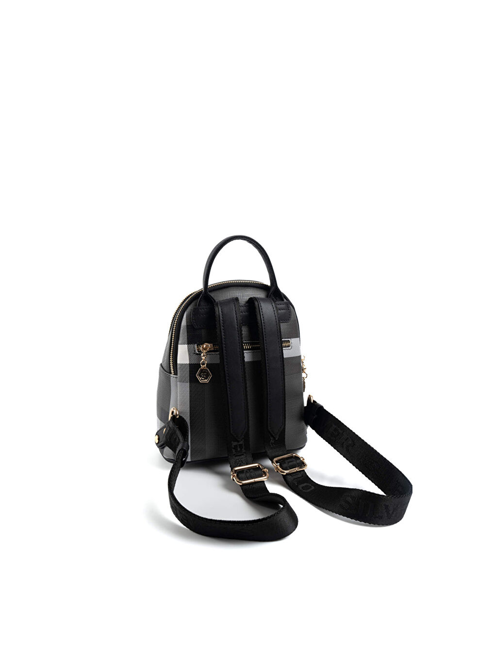 Siyah Kadın 983-47765 SILVER POLO SIRT ÇANTASI MK129 SİYAH-MAT SİYAH-3