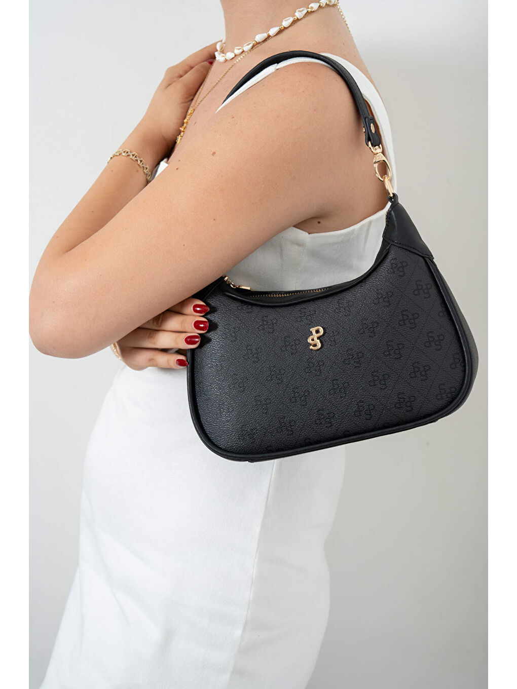 Kadın SP1180-M178 SILVER POLO Omuz Çantası Siyah