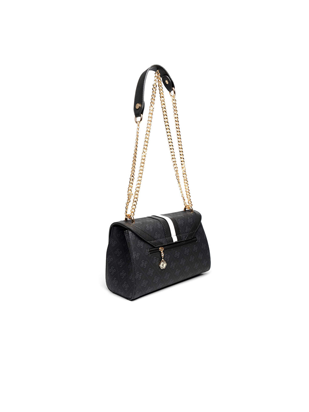 Siyah Kadın Çapraz Çanta 1139-46355 SILVER POLO ÇAPRAZ BAYAN ÇANTASI M178 SİYAH-MAT SİYAH-3