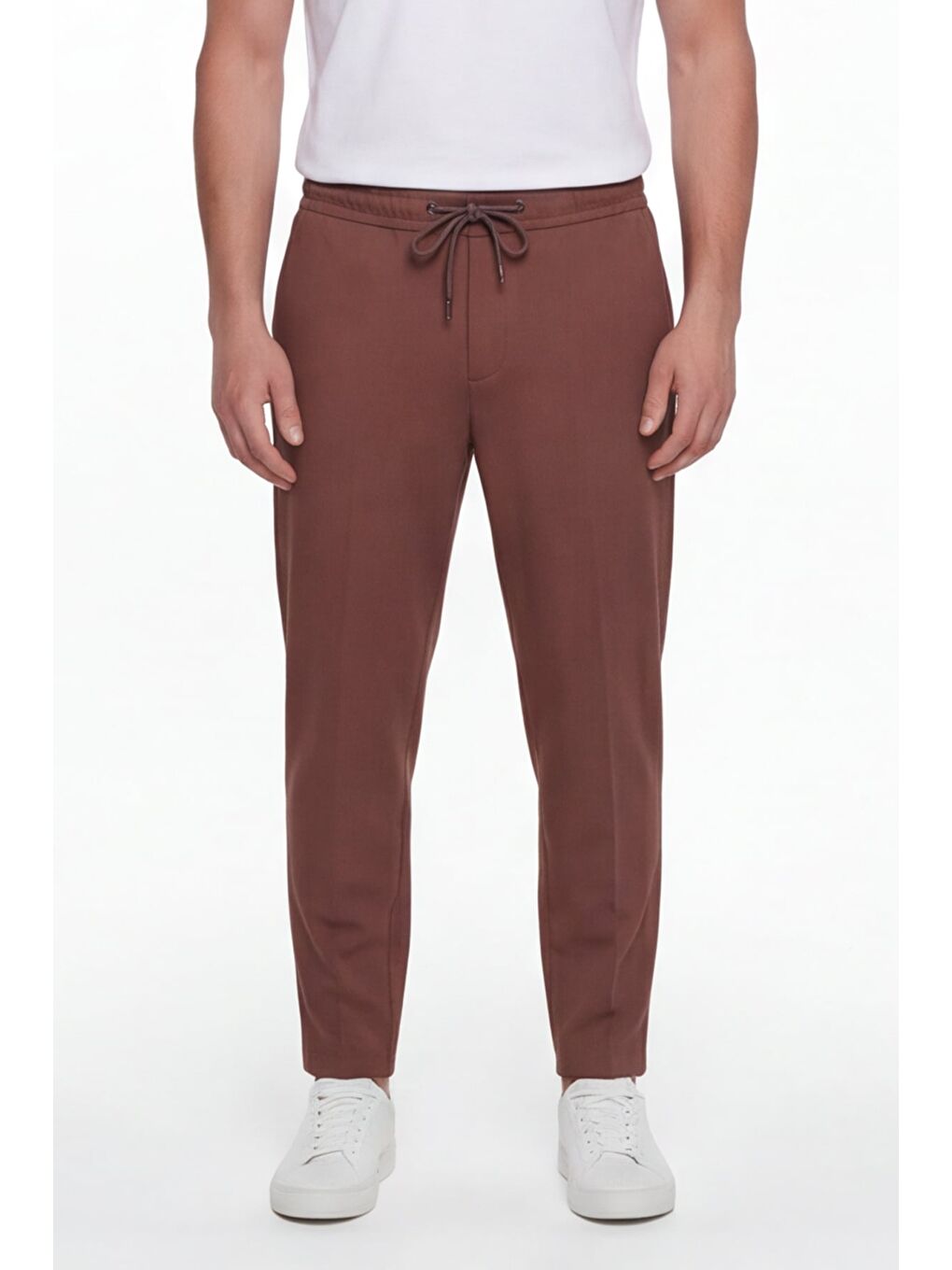 Kahverengi Giotelli Erkek Tarçın Dar Kesim Slim Fit Pamuklu Dokuma 6 Drop Pantolon