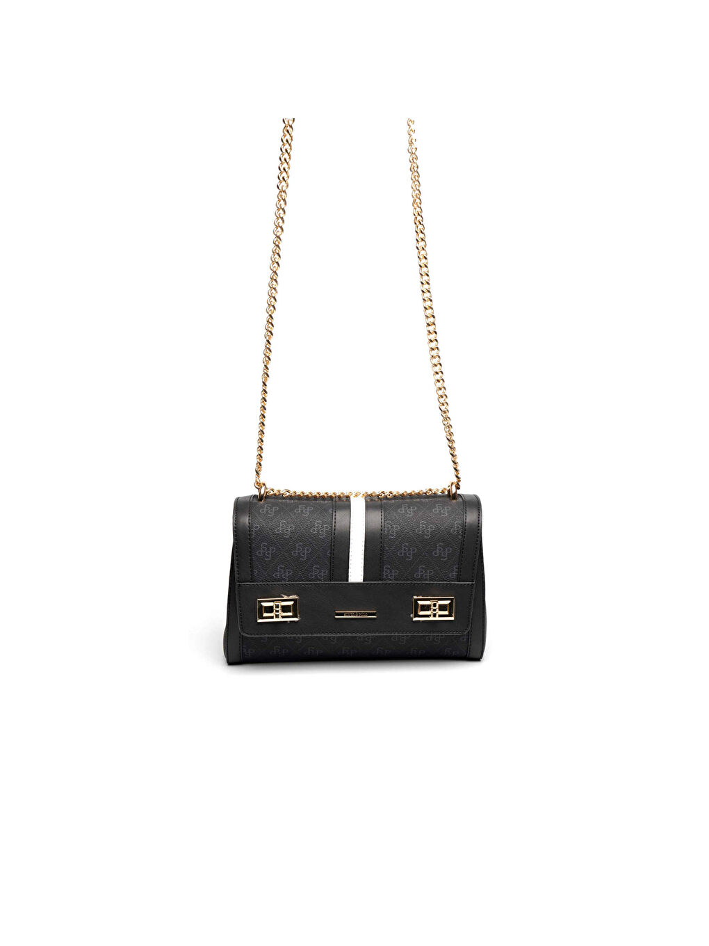 Siyah Kadın Çapraz Çanta 1139-46355 SILVER POLO ÇAPRAZ BAYAN ÇANTASI M178 SİYAH-MAT SİYAH-4