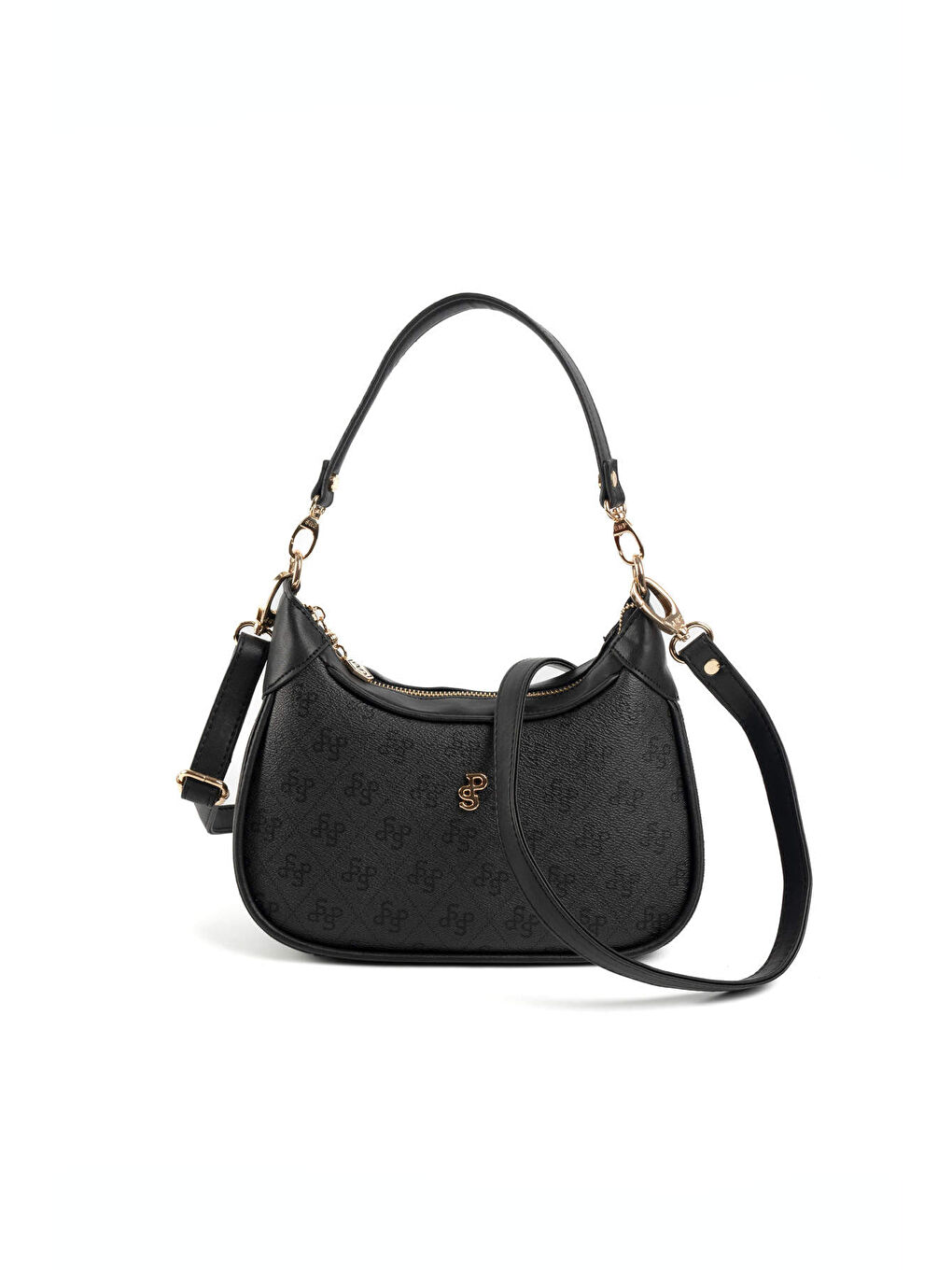 Kadın SP1180-M178 SILVER POLO Omuz Çantası Siyah-6