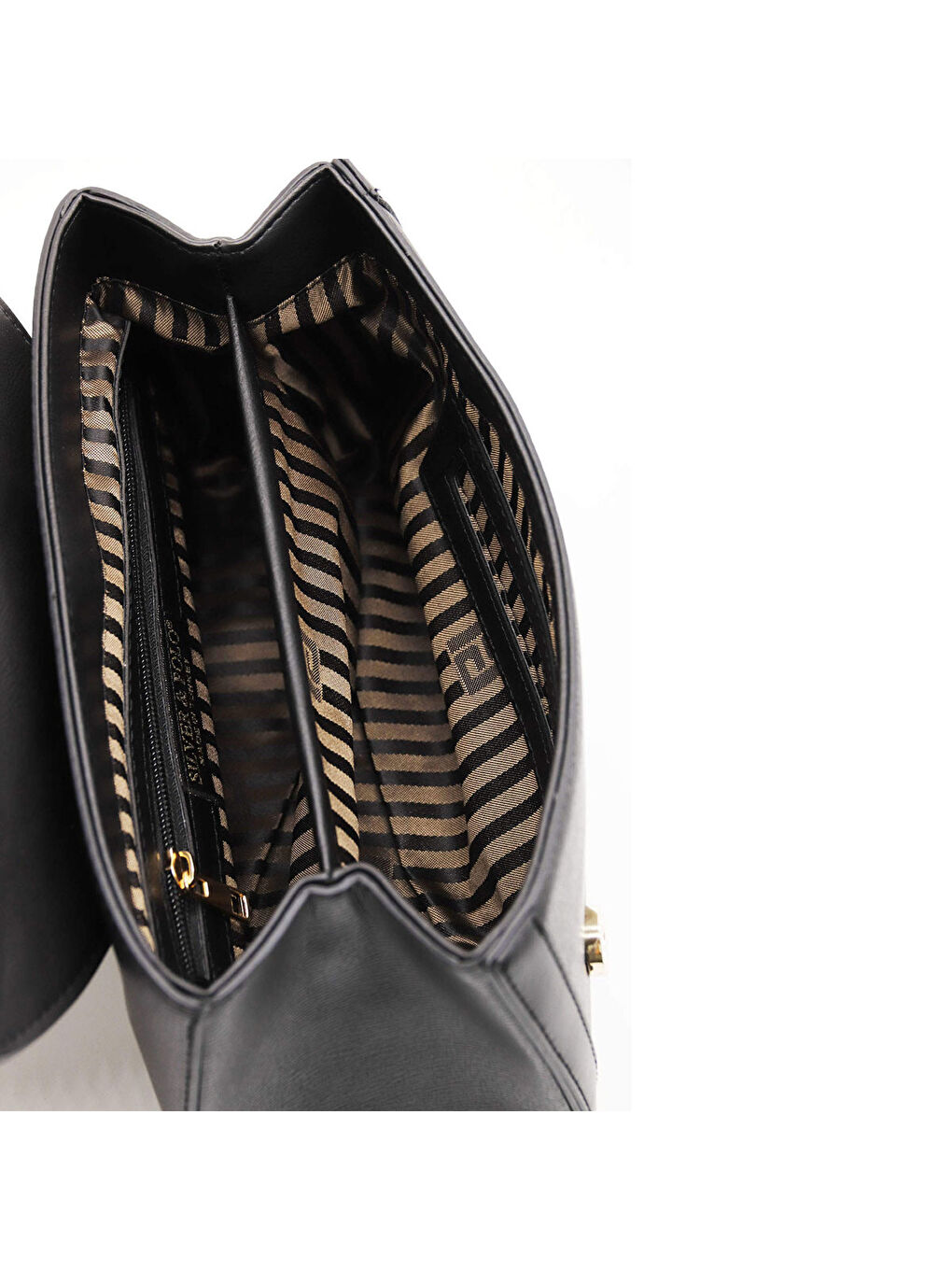 Siyah Kadın Çapraz Çanta 1139-46355 SILVER POLO ÇAPRAZ BAYAN ÇANTASI M178 SİYAH-MAT SİYAH-6