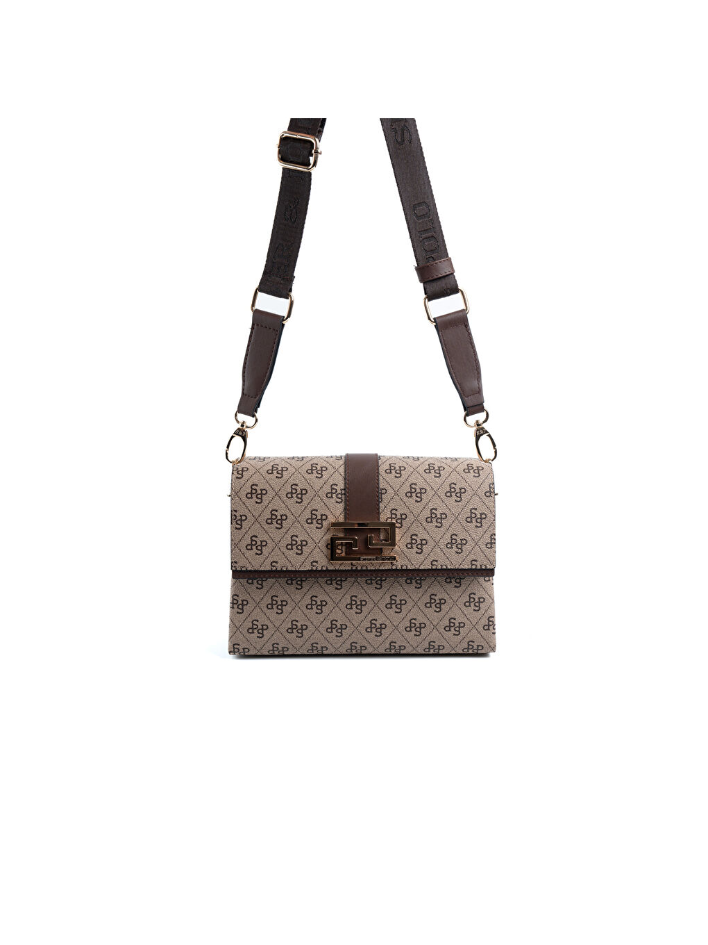 Bej Kadın Çapraz Çanta 1009-47968 SILVER POLO ÇAPRAZ BAYAN ÇANTASI M178 KOYU BEJ-MAT KAHVE