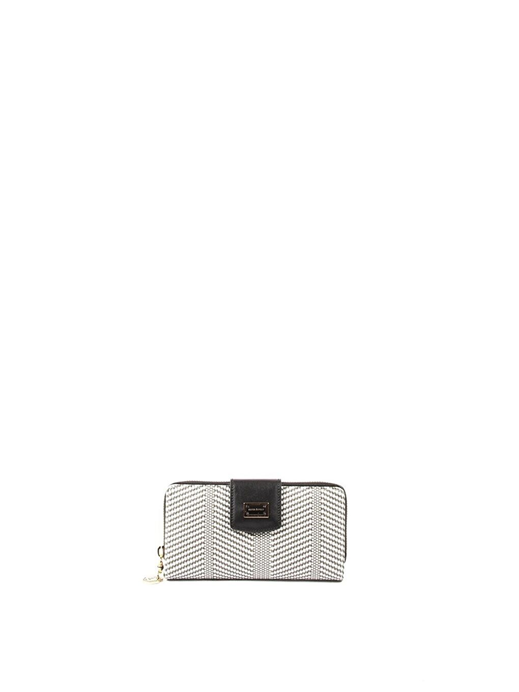 Siyah Kadın Cüzdan & Kartlık 928-34756 BAYAN CÜZDAN M132 SİYAH BEYAZ-MAT SİYAH
