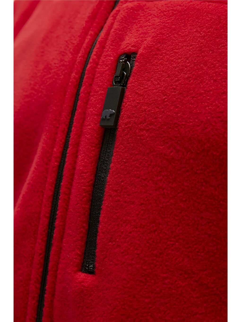 Husky Full-Zip Kırmızı  Erkek Polar Fermuarlı Sweatshirt-1