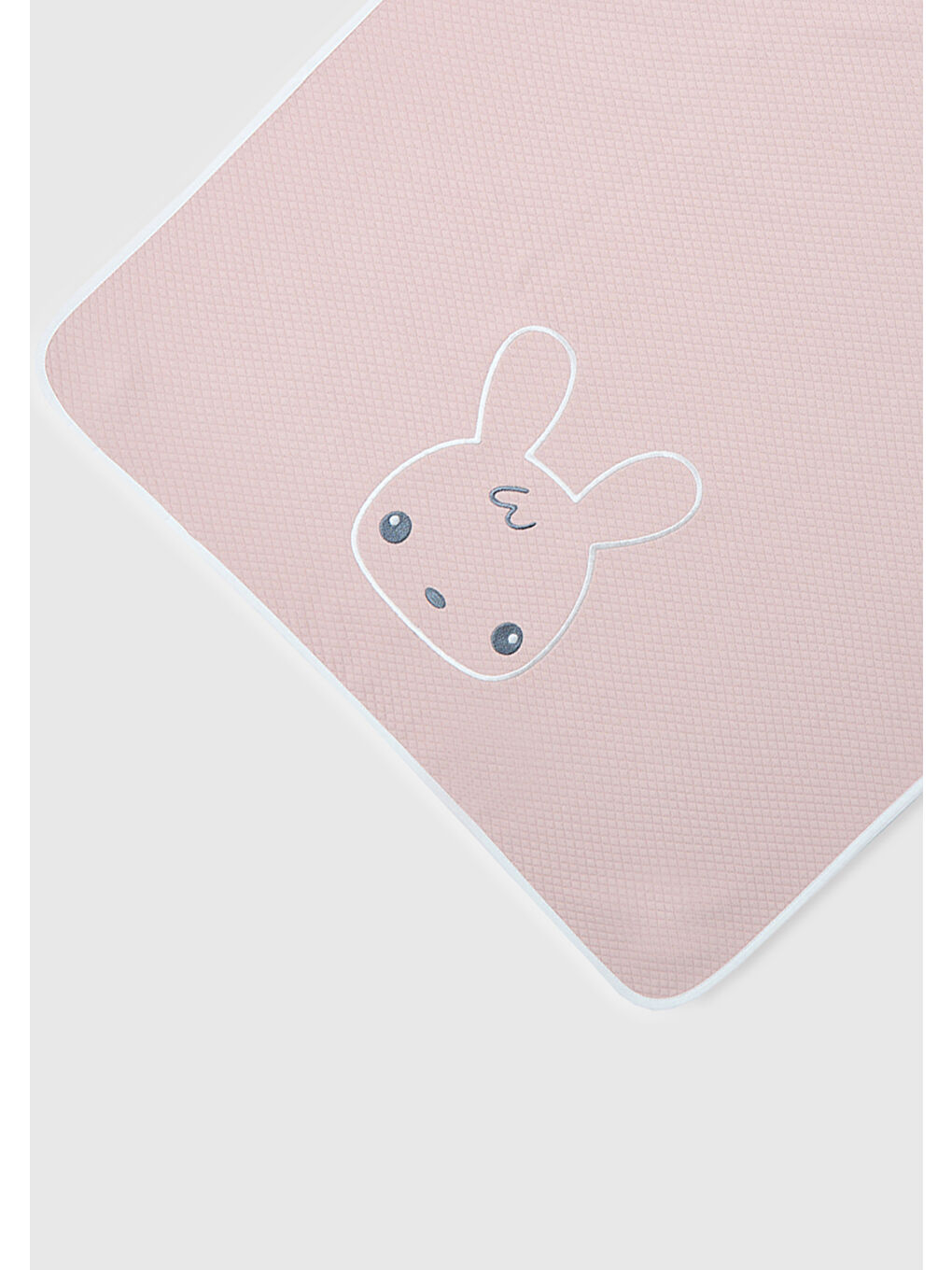 Bebek Toz Pembe Grafik İşlemeli Battaniye-1