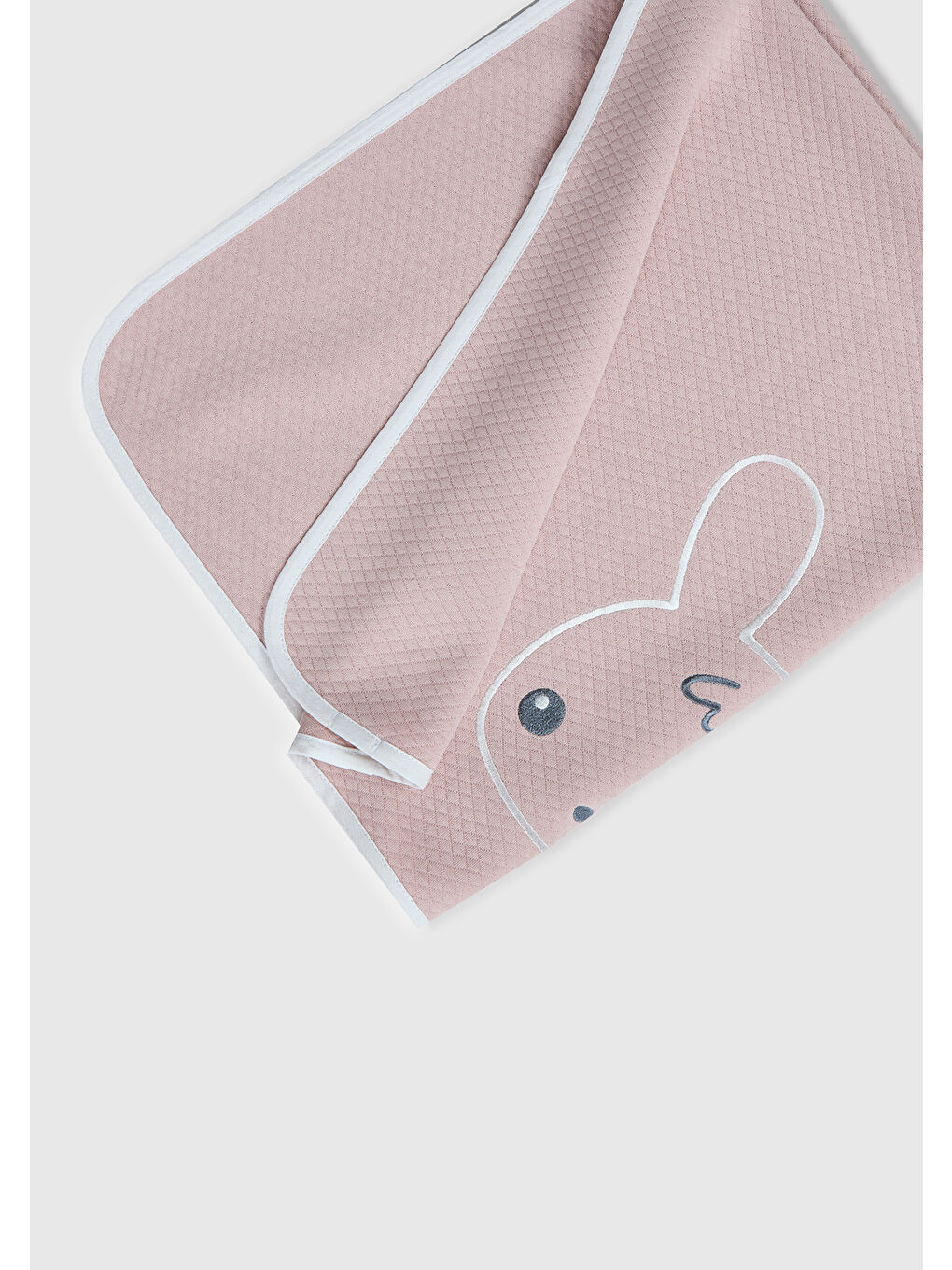 Bebek Toz Pembe Grafik İşlemeli Battaniye-2