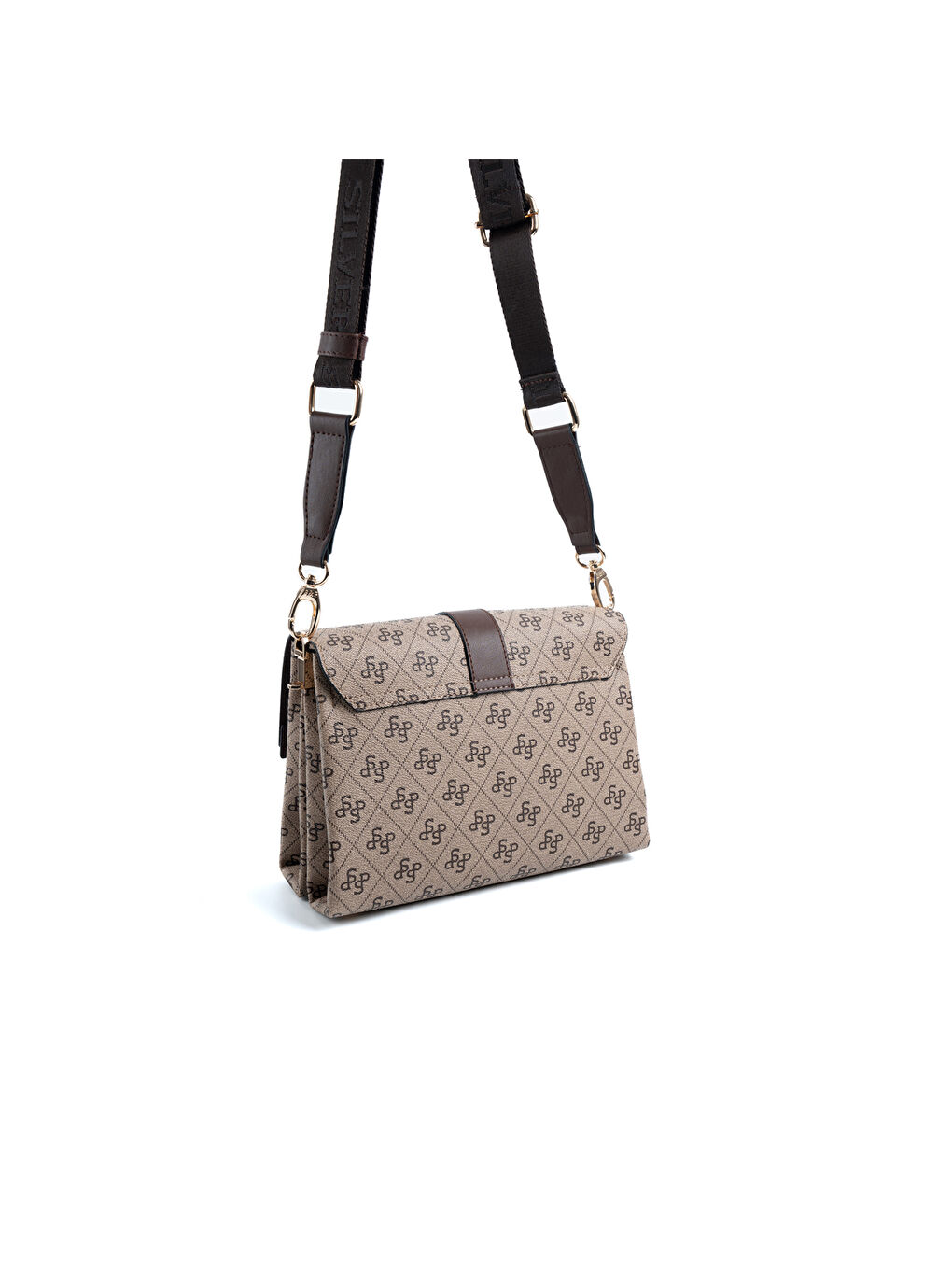 Bej Kadın Çapraz Çanta 1009-47968 SILVER POLO ÇAPRAZ BAYAN ÇANTASI M178 KOYU BEJ-MAT KAHVE-3