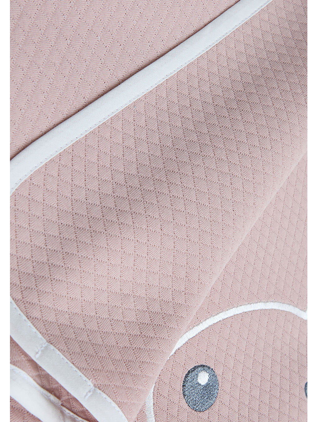 Bebek Toz Pembe Grafik İşlemeli Battaniye-3