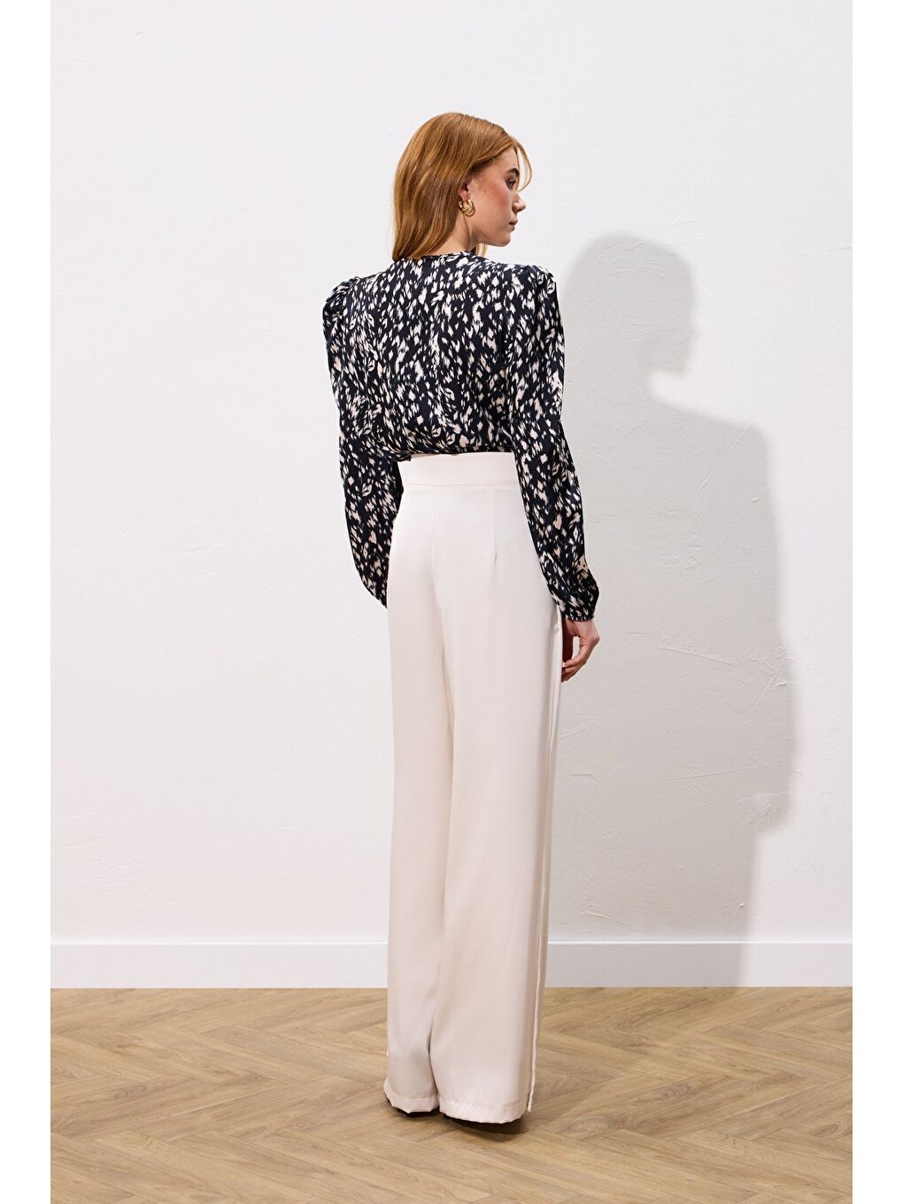 Kruvaze Bodysuit Bluz - Siyah-7