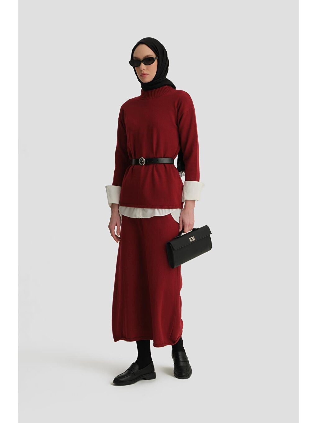 Basic Triko Takım 24Kd4222 Bordo-1