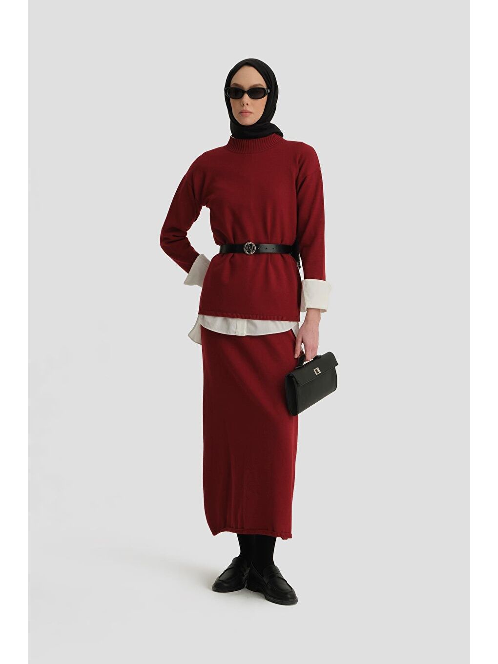 Basic Triko Takım 24Kd4222 Bordo-2