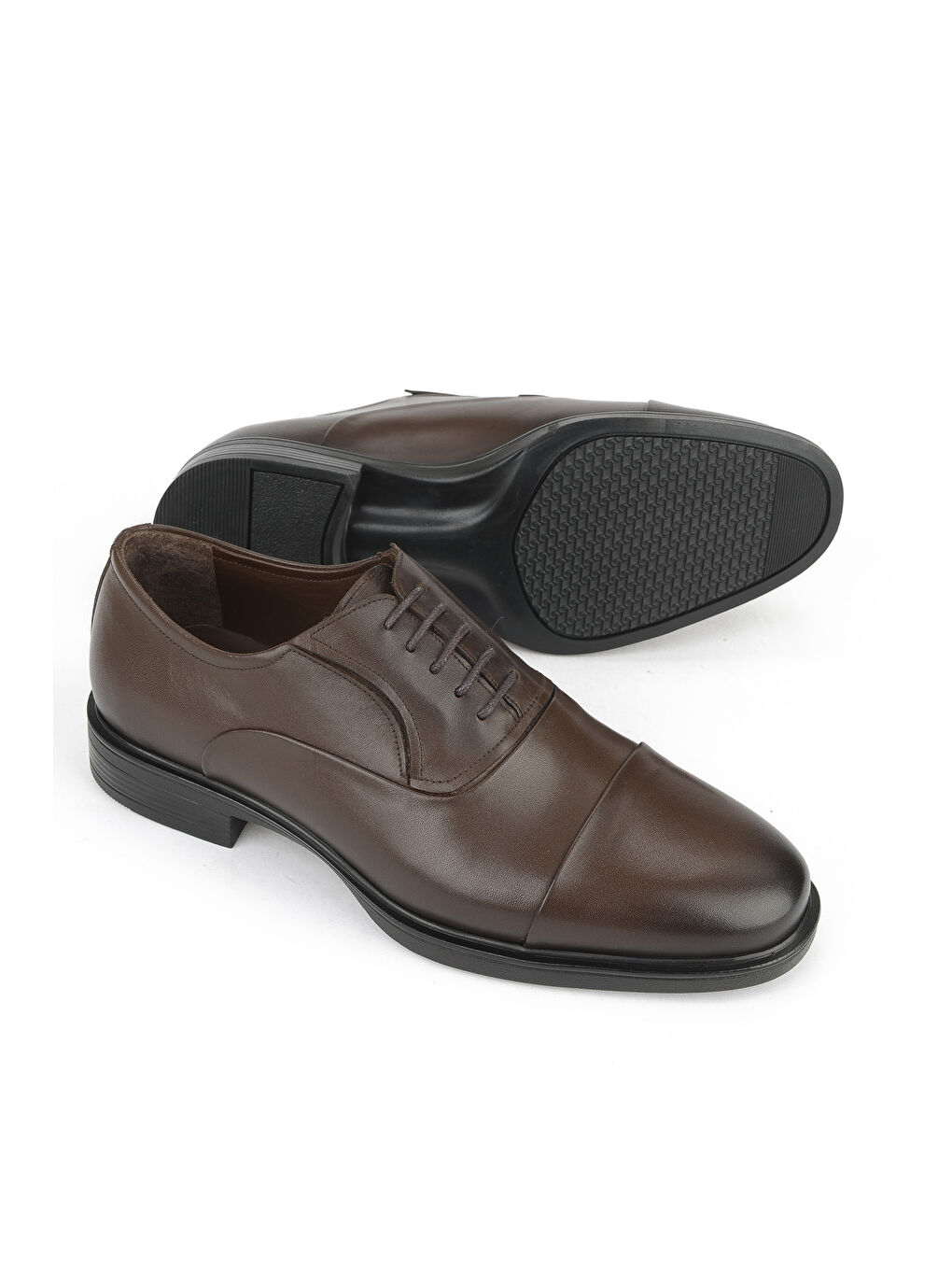 Kahverengi Erkek Hakiki Deri Ayakkabı 153745Z276141 Kahve-3