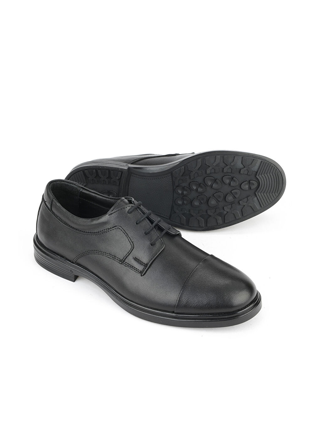 Erkek Hakiki Deri Ayakkabı 1531007Z9256 Siyah-3