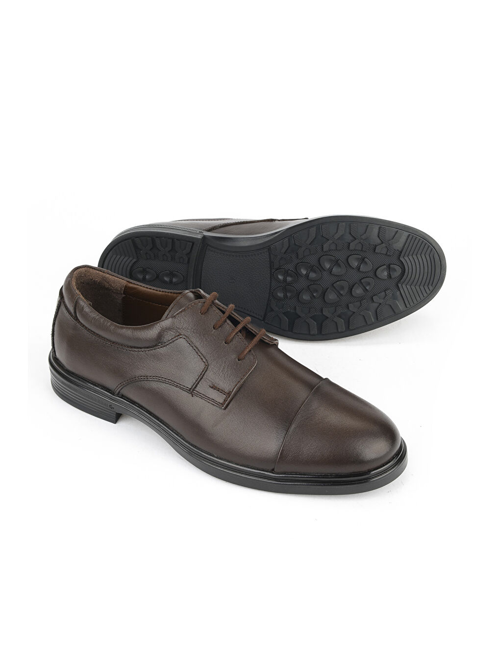 Kahverengi Erkek Hakiki Deri Ayakkabı 1531007Z9256 Kahve-3