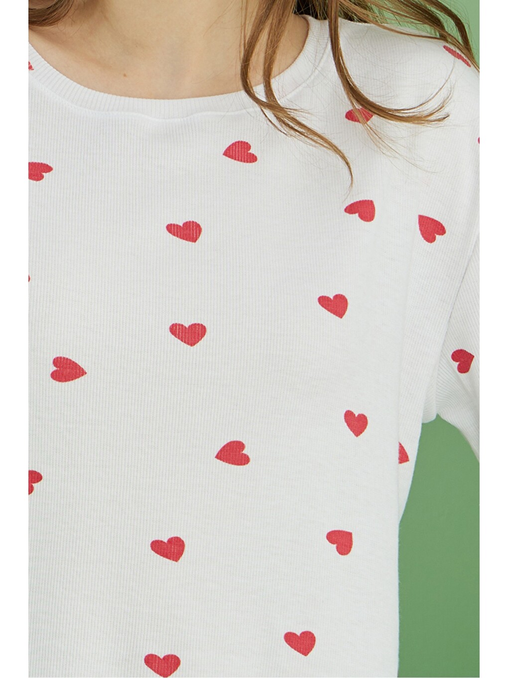 Beyaz Fitilli Kaşkorse Örme Pijama Takım-1