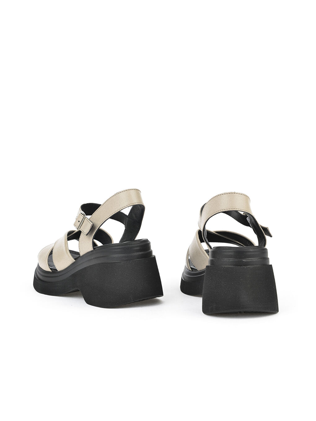 Mavi Kadın Hakiki Deri Topuklu Sandalet 151992Z64004 Buz-2