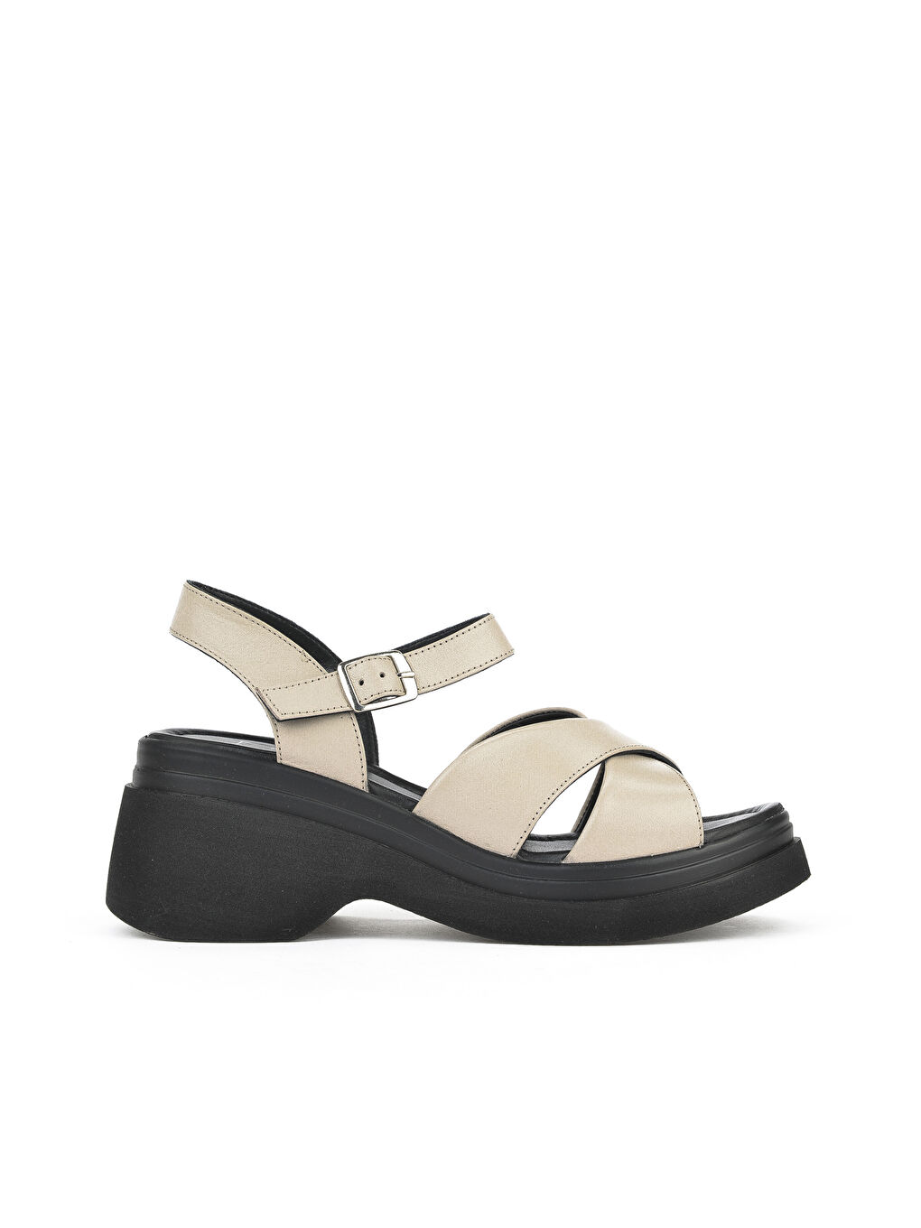 Mavi Kadın Hakiki Deri Topuklu Sandalet 151992Z64004 Buz-4