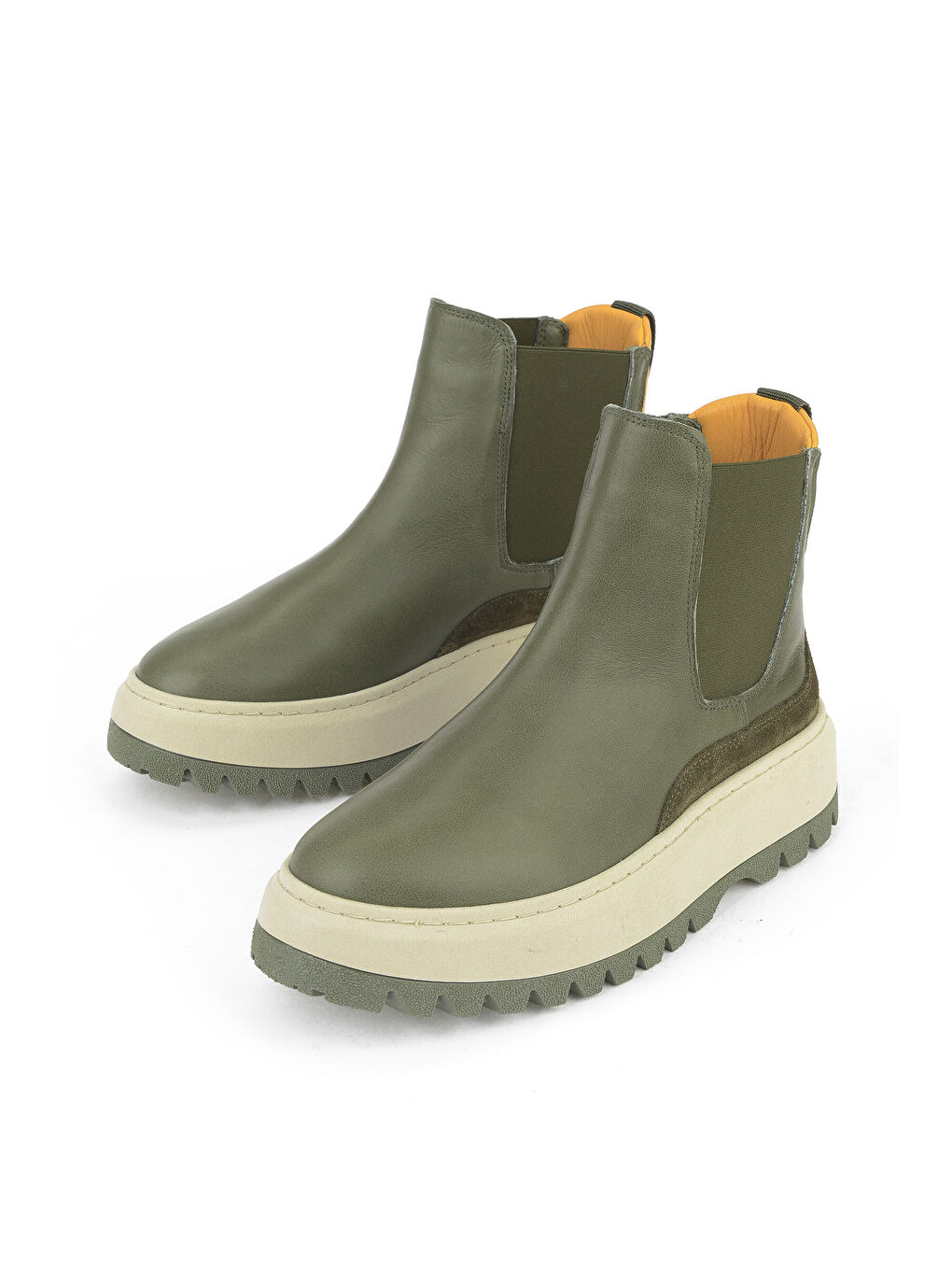 Kadın Hakiki Deri Bot 1531020Z19402 Haki-4