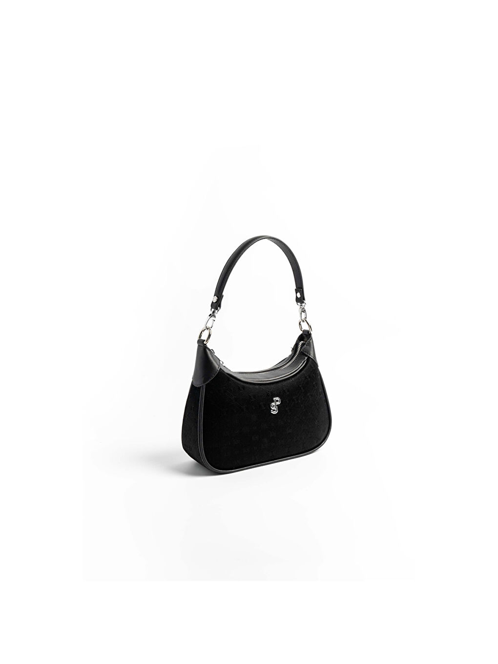 Siyah Kadın Omuz Çantası 1180-46426 SILVER POLO BAYAN ÇANTASI M158 SİYAH-NOVA SİYAH-1