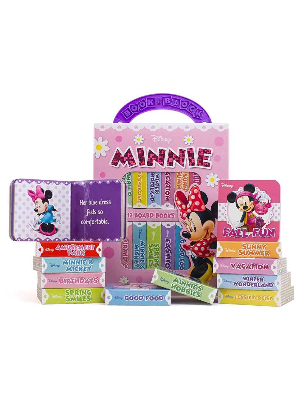 Disney Baby: My First Library Board Book Block 12 Book Set- Minnie Mouse
