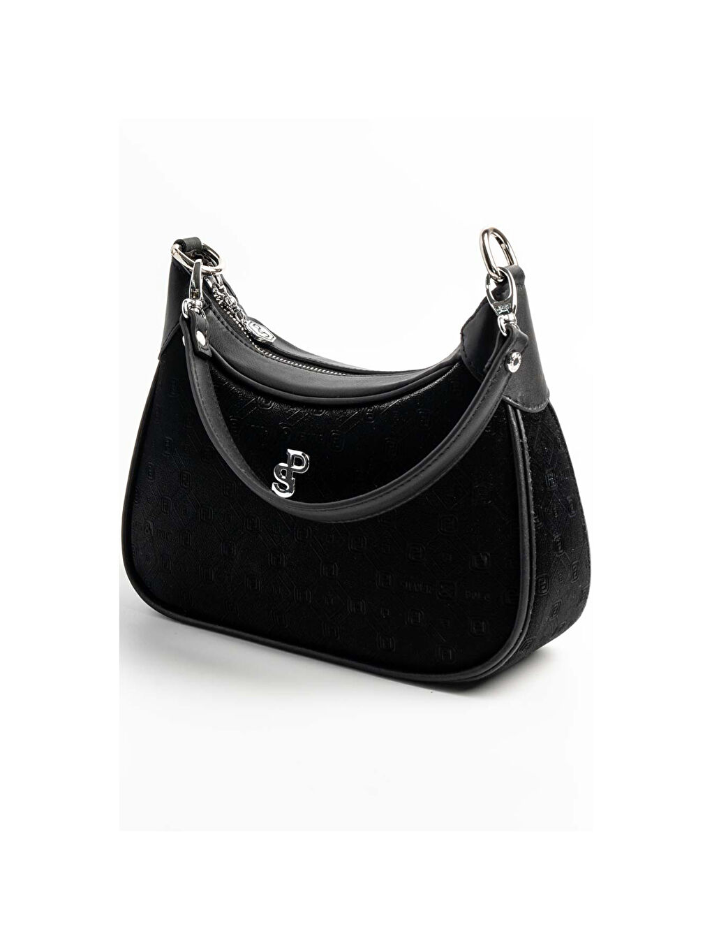 Siyah Kadın Omuz Çantası 1180-46426 SILVER POLO BAYAN ÇANTASI M158 SİYAH-NOVA SİYAH-6