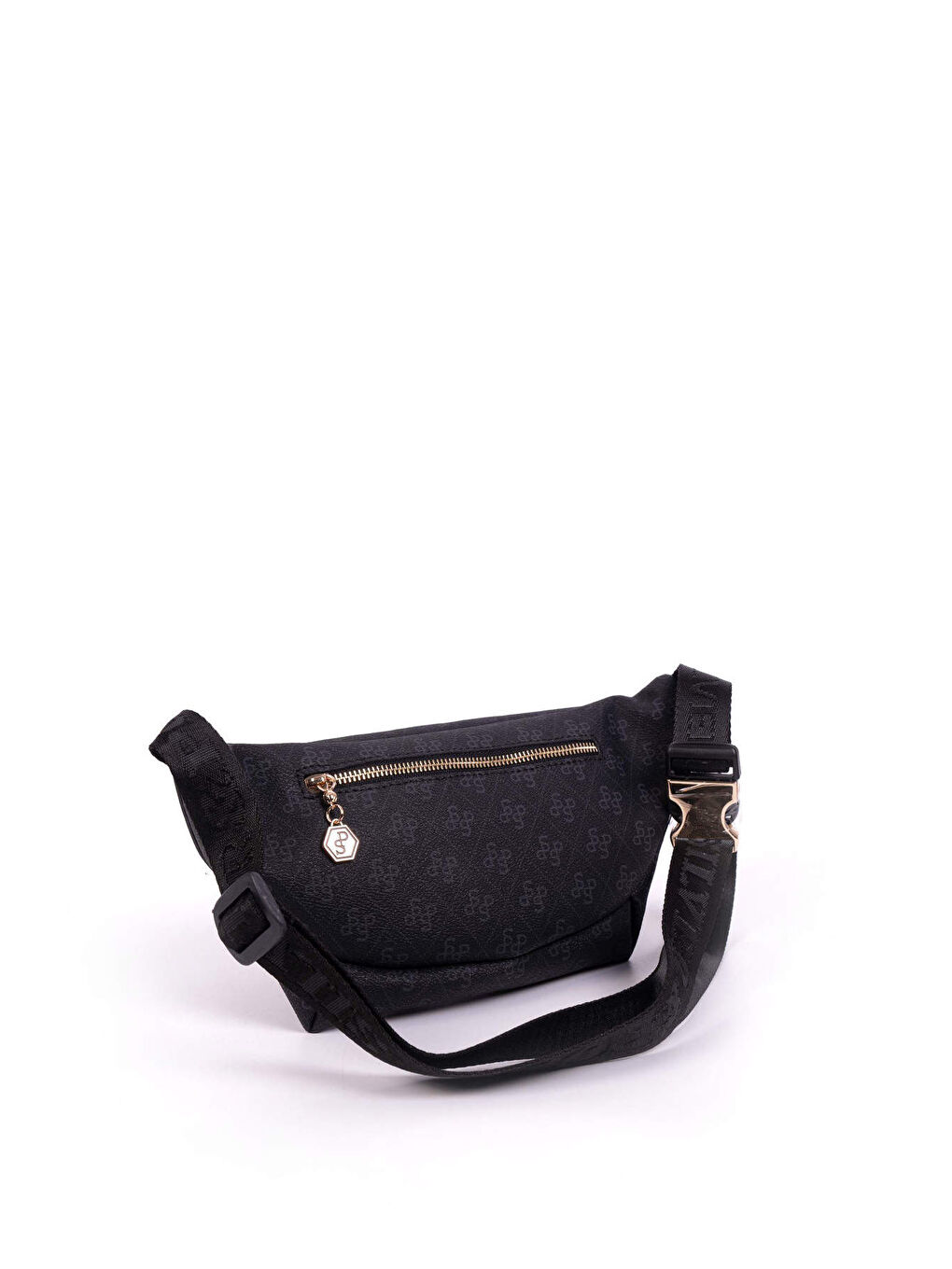 Siyah Kadın 1192-46918 SILVER POLO BEL ÇANTASI M178 SİYAH-MAT SİYAH-4