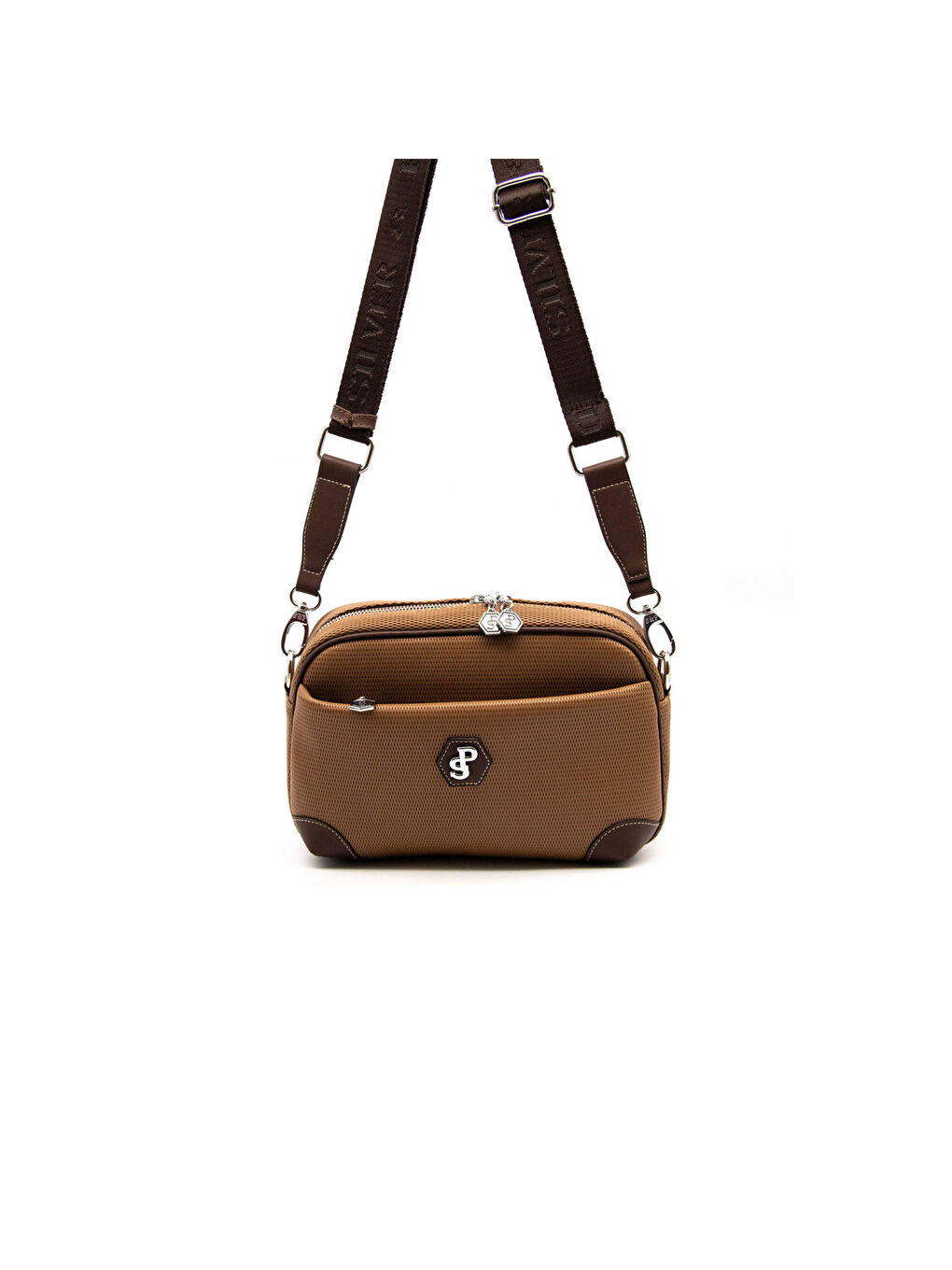 Kahverengi Kadın Çapraz Çanta 1094-45529 SILVER POLO ÇAPRAZ BAYAN ÇANTASI M86 KARAMEL-MAT KAHVE