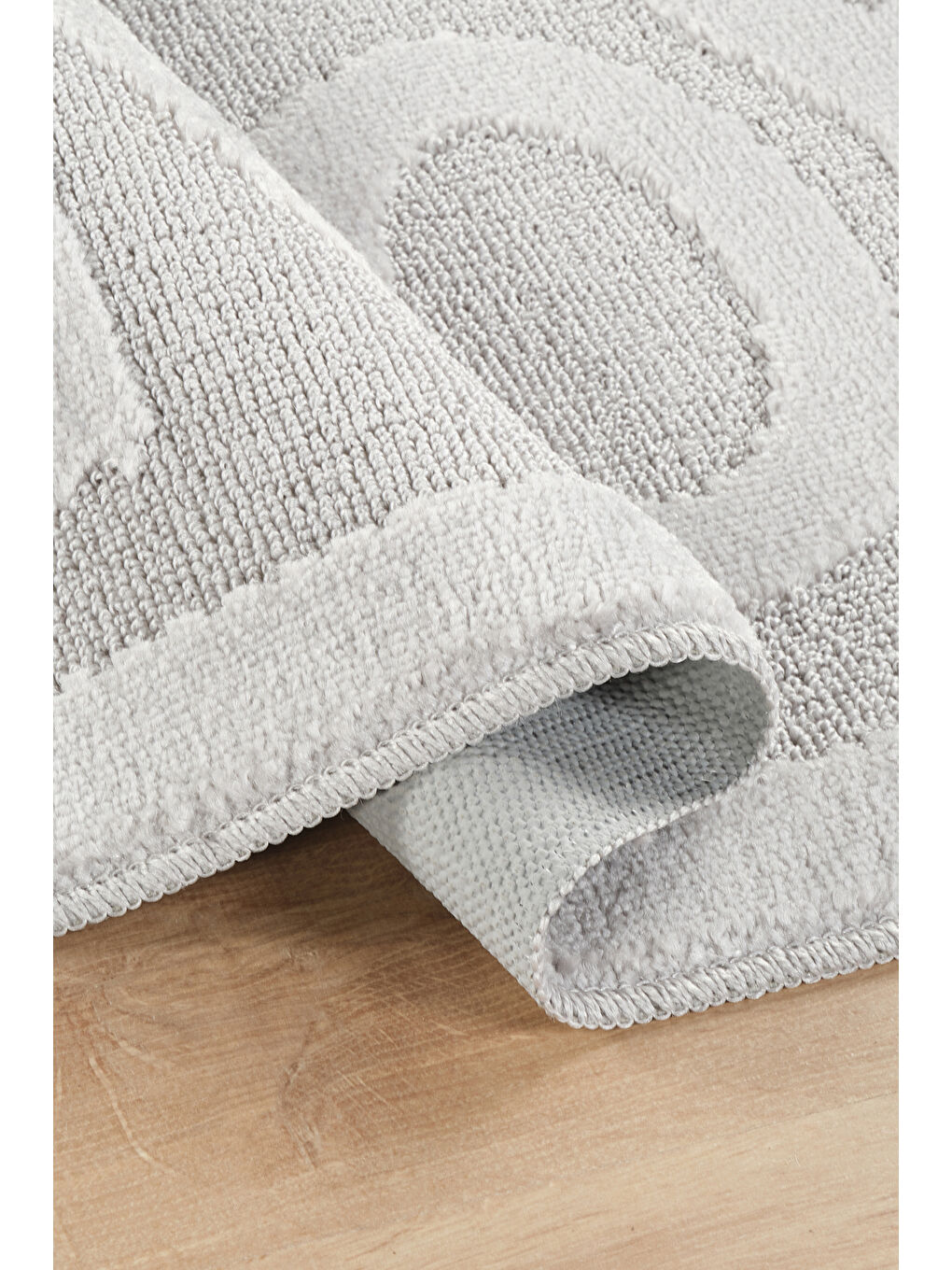 Doğal Kaymaz Taban Banyo Paspas Uzun Ömürlü Yumuşak Su Emici Yazılı Paspas Enjoy-Gri-2