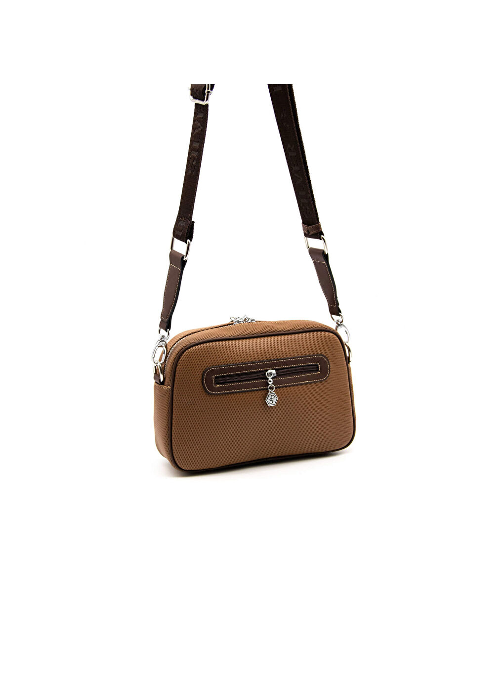 Kahverengi Kadın Çapraz Çanta 1094-45529 SILVER POLO ÇAPRAZ BAYAN ÇANTASI M86 KARAMEL-MAT KAHVE-3