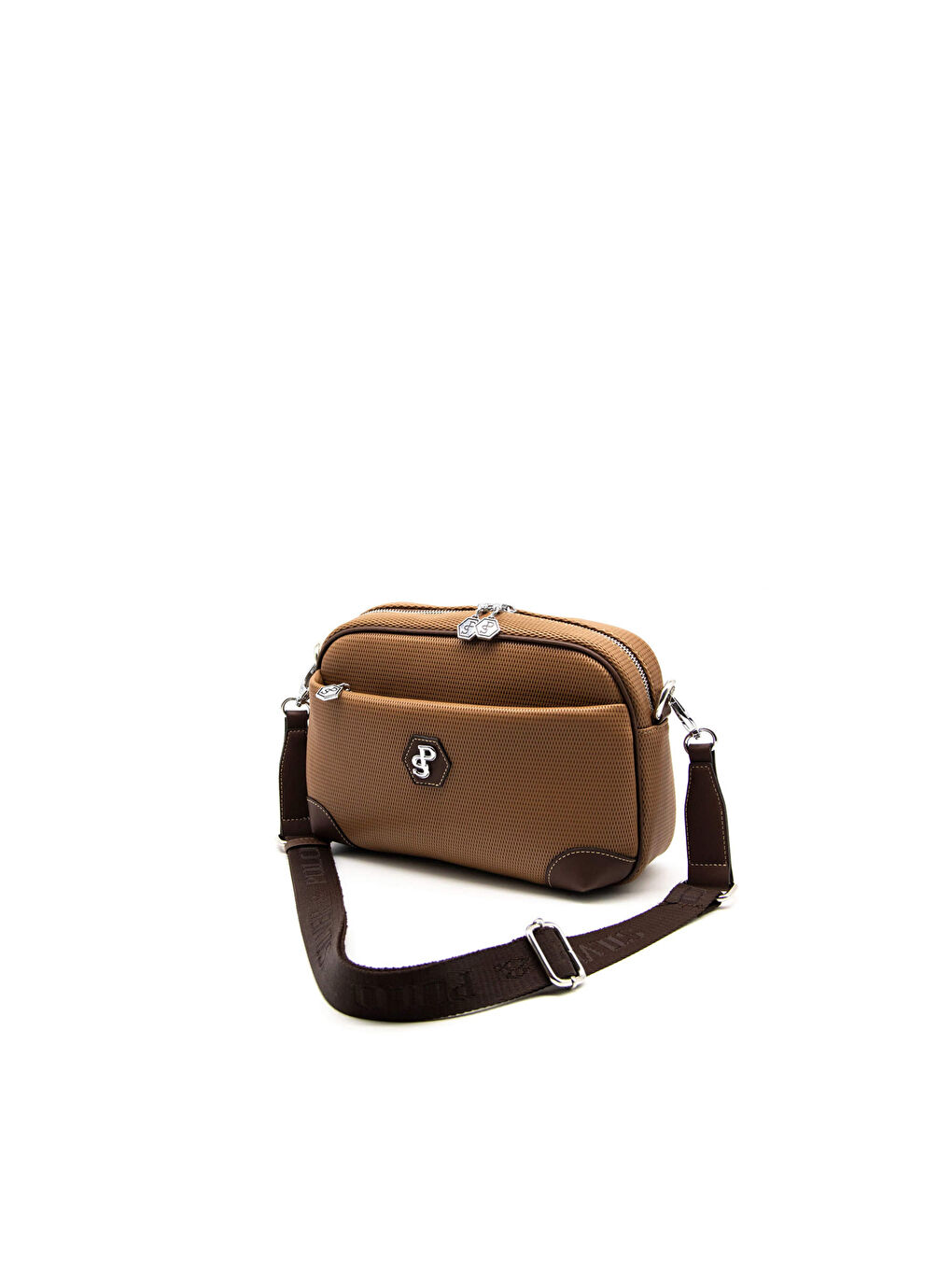 Kahverengi Kadın Çapraz Çanta 1094-45529 SILVER POLO ÇAPRAZ BAYAN ÇANTASI M86 KARAMEL-MAT KAHVE-4