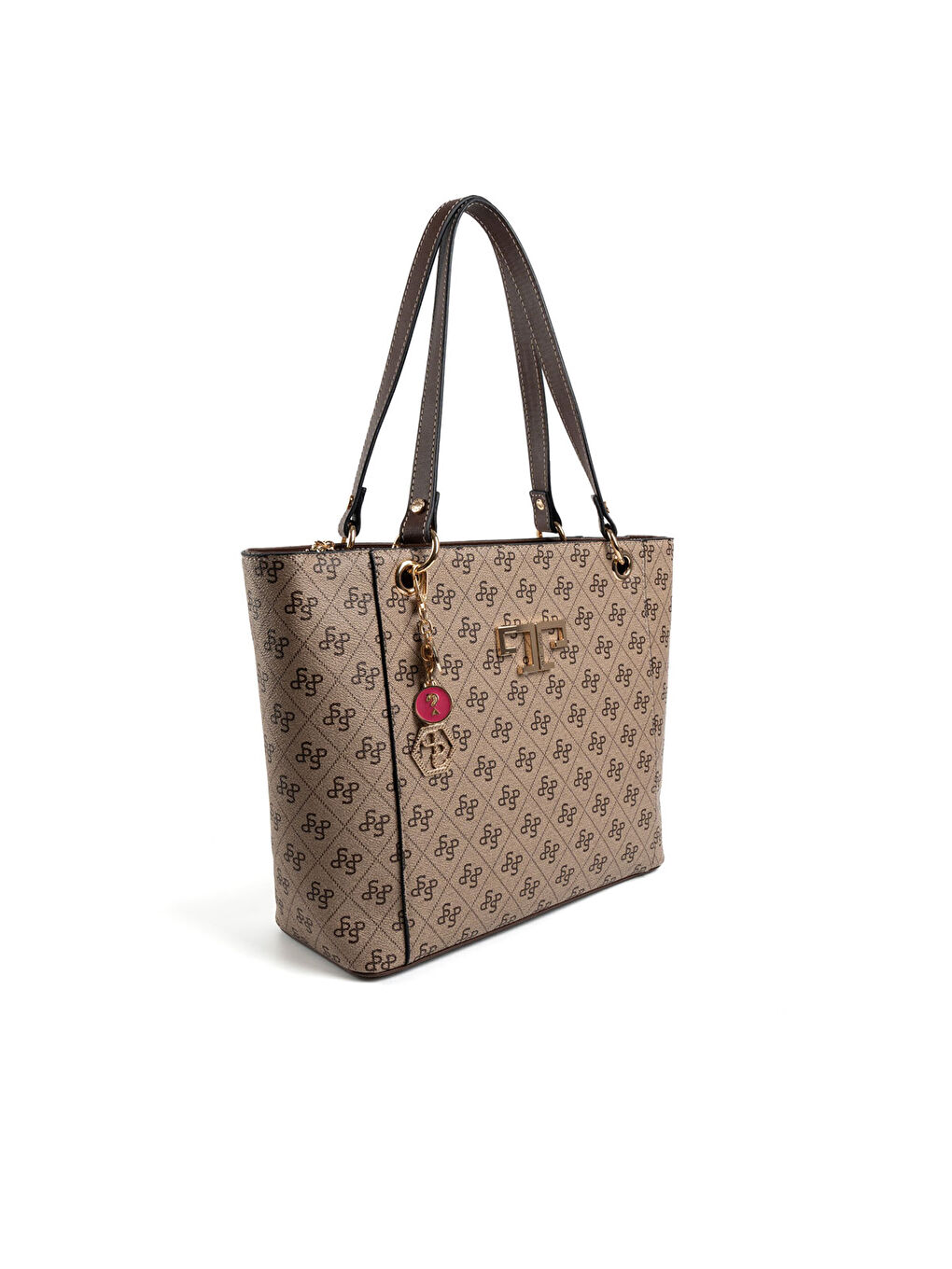 Bej Kadın Omuz Çantası 1176-47668 SILVER POLO BAYAN ÇANTASI M178 KOYU BEJ-MAT KAHVE-1