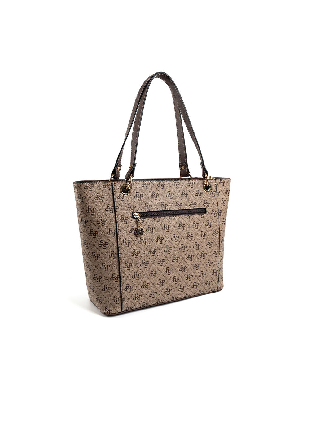 Bej Kadın Omuz Çantası 1176-47668 SILVER POLO BAYAN ÇANTASI M178 KOYU BEJ-MAT KAHVE-3