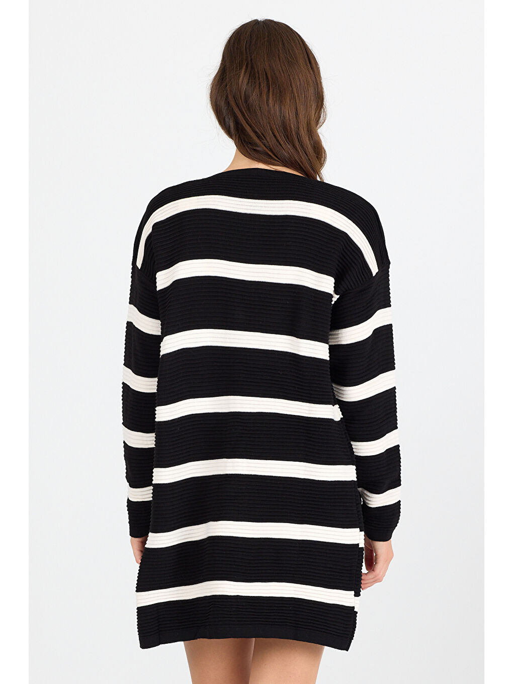 Siyah Kadın Triko Hırka 3090 (Standart Beden s-m-l-xl Beden Uyumludur)-4