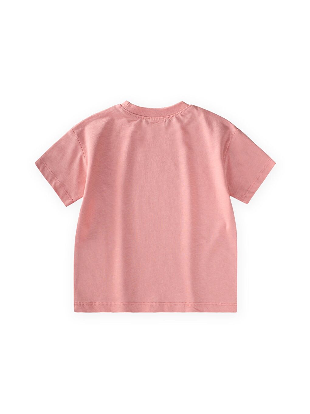 Slogan Baskılı T-Shirt 2-10 Yaş Pembe-1