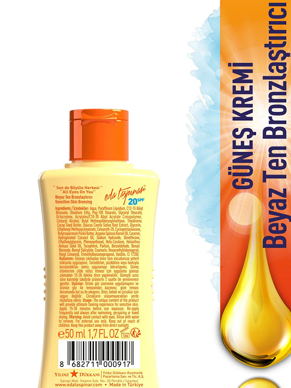 Seyahat Boy Beyaz Ten Bronzlaştırıcı SPF 20 - 50 ml-1