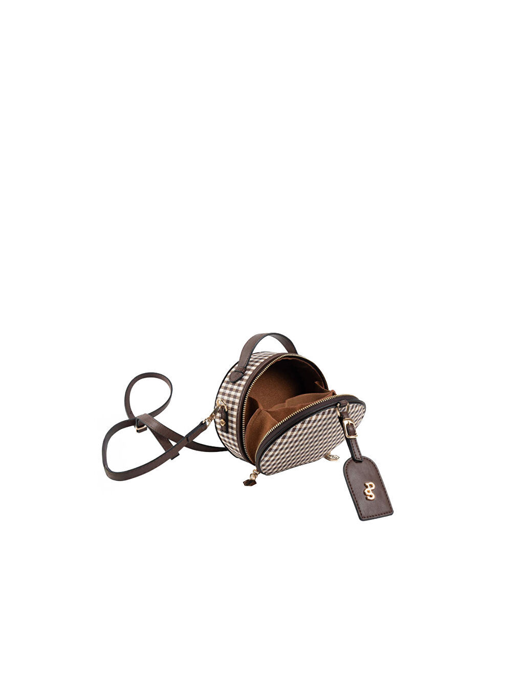 Kahverengi Kadın Çapraz Çanta 1163-47879 SILVER POLO ÇAPRAZ BAYAN ÇANTASI M191 KAHVE SARI-MAT KAHVE-6