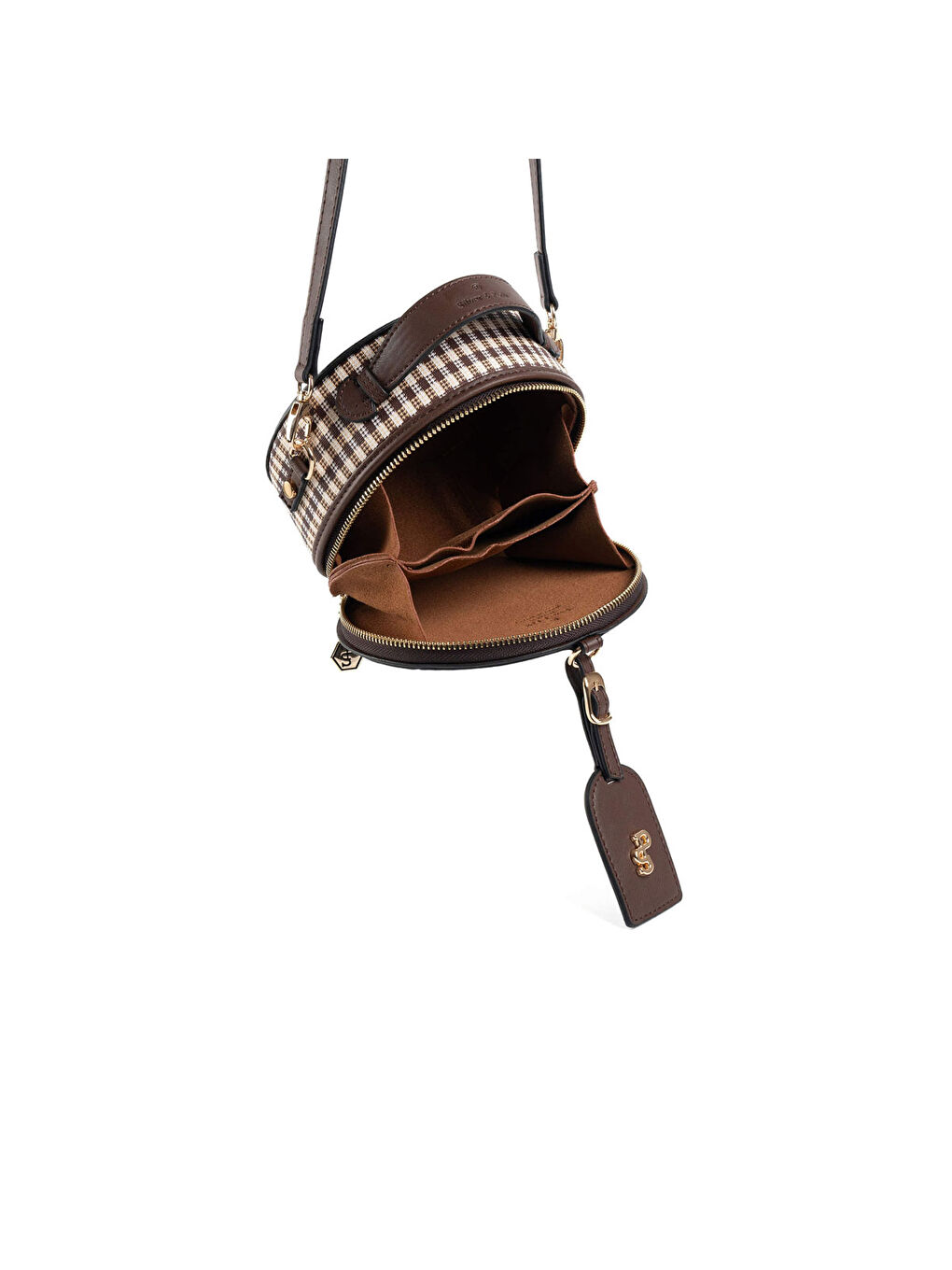 Kahverengi Kadın Çapraz Çanta 1163-47879 SILVER POLO ÇAPRAZ BAYAN ÇANTASI M191 KAHVE SARI-MAT KAHVE-7