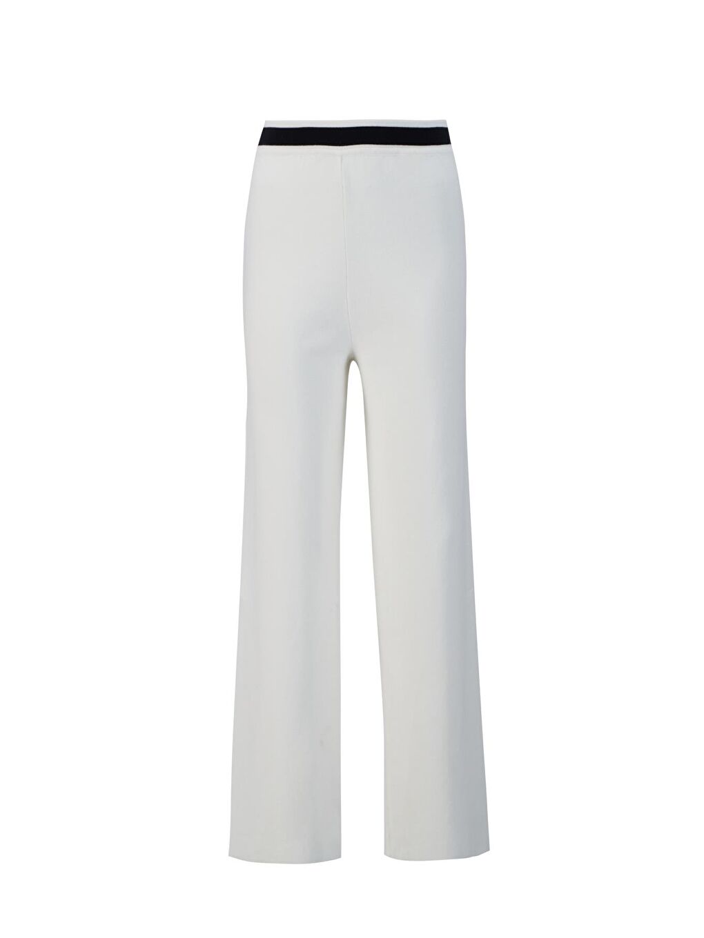 Bej Beyaz Çizgili Triko Takım 24Kd4221 Ekru-5