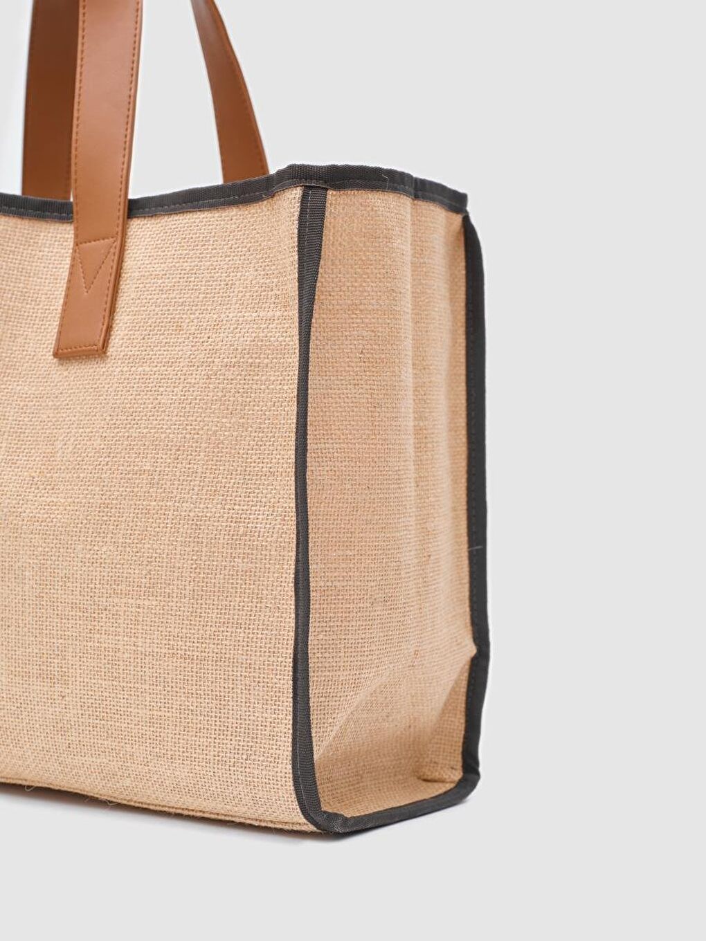 Ekru Arc X Large Hasır Tote Bag Kahverengi-2