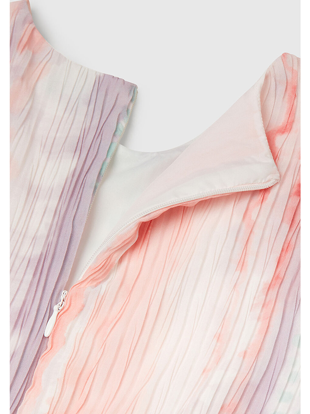 Karışık Kız Çocuk Renkli Tamamı Desenli Kuşaklı Arkası Fermuarlı Kolsuz Tulum-2