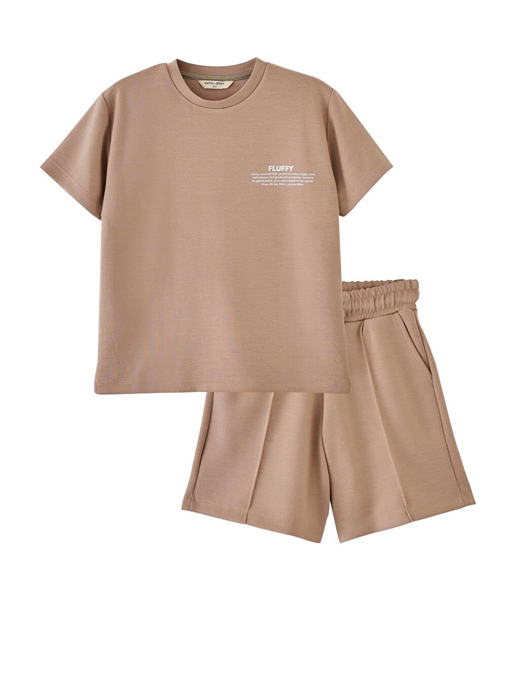 Erkek Çocuk Bej Renkli Fluffy Baskılı Tişört-1