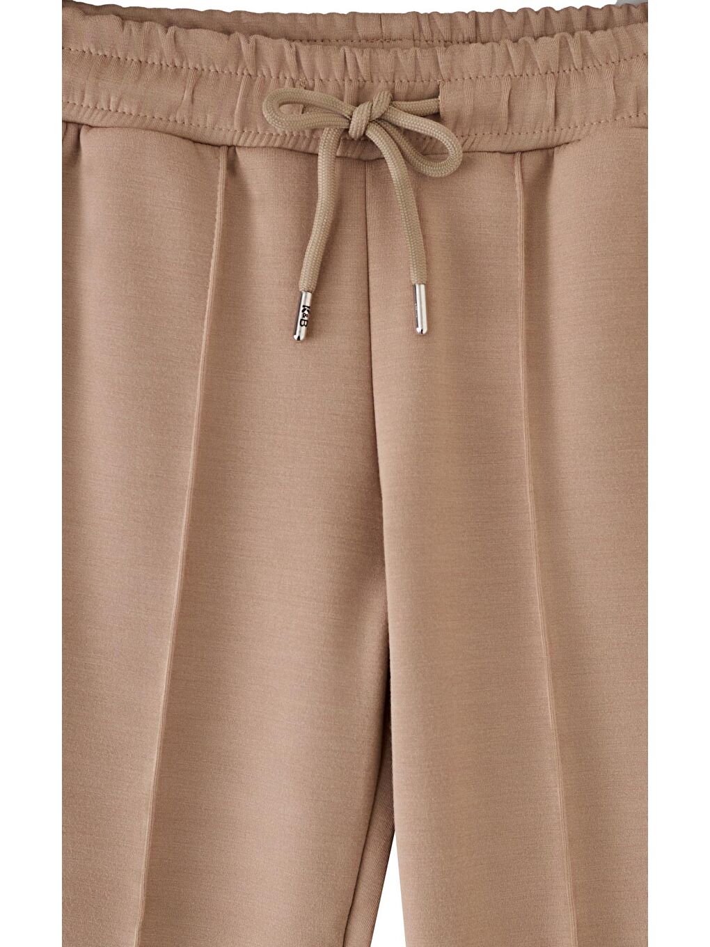 Erkek Çocuk Bej Renkli Beli Bağlamalı Eşofman Altı-1