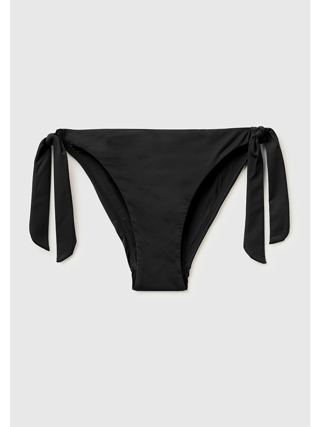Kadın Siyah Yanları Fiyonk Detaylı Bikini Altı