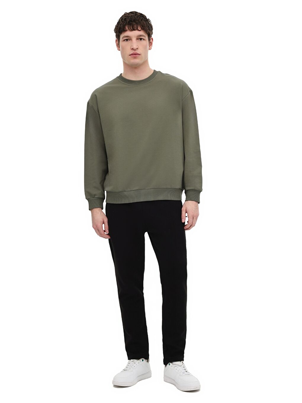 MB 16SN90 6FX Haki Erkek Sweatshirt-2