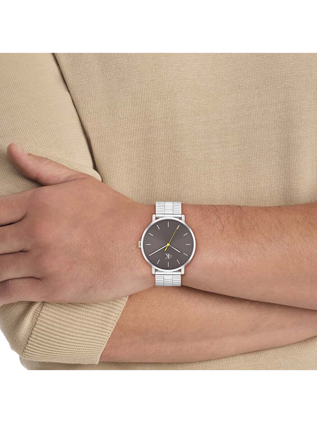 Gri CK25200547 Erkek Kol Saati-3