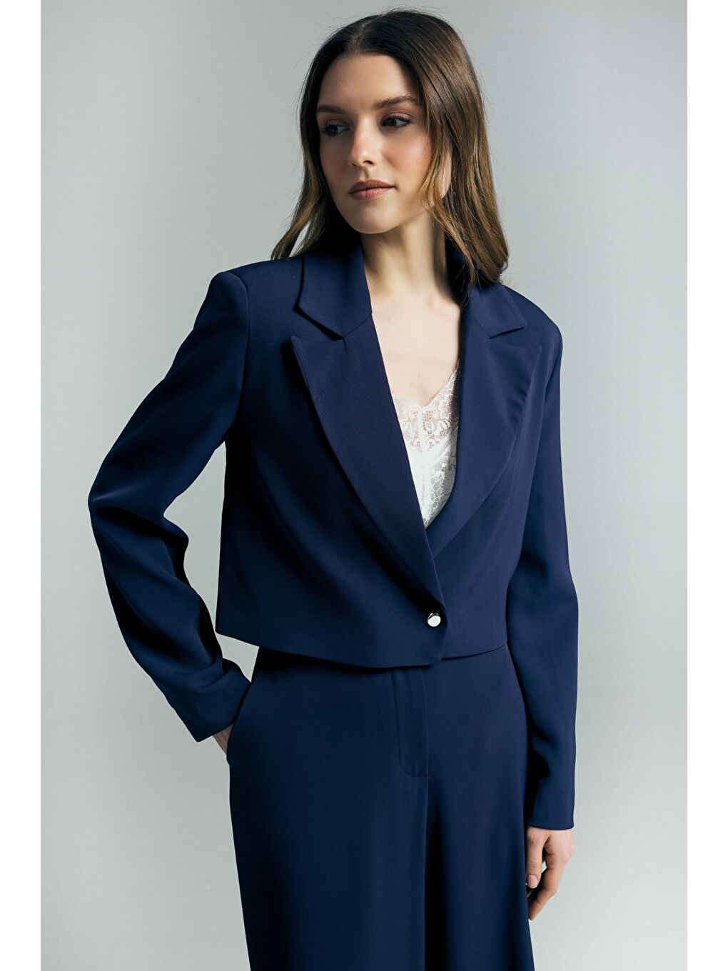 Mari Kısa Ceket - Lacivert-1