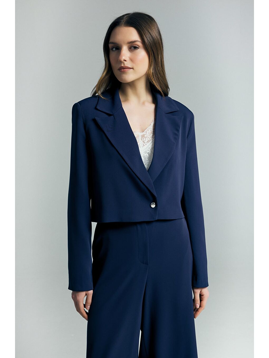 Mari Kısa Ceket - Lacivert-2