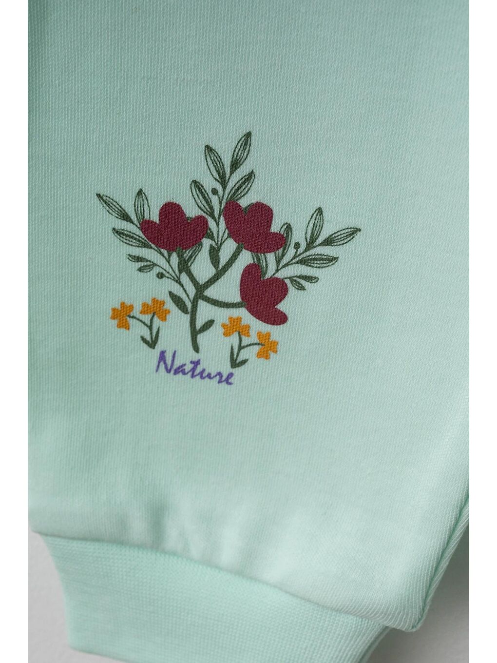 Turkuaz Nature Baskılı Pijama Takımı 2001-2